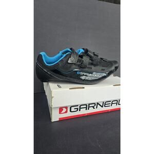 Garneau HRS-80 Road Cycling Shoes Mens 9 EU 42 Black SPD 2-Bolt Cleats Clipless